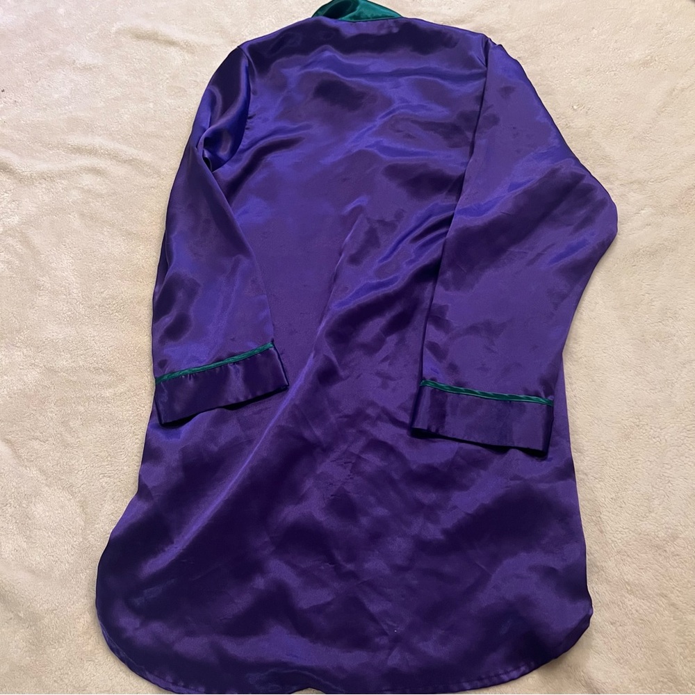 Victoria’s Secret Gold Label Nightshirt Purple/Green - Picture 4 of 5